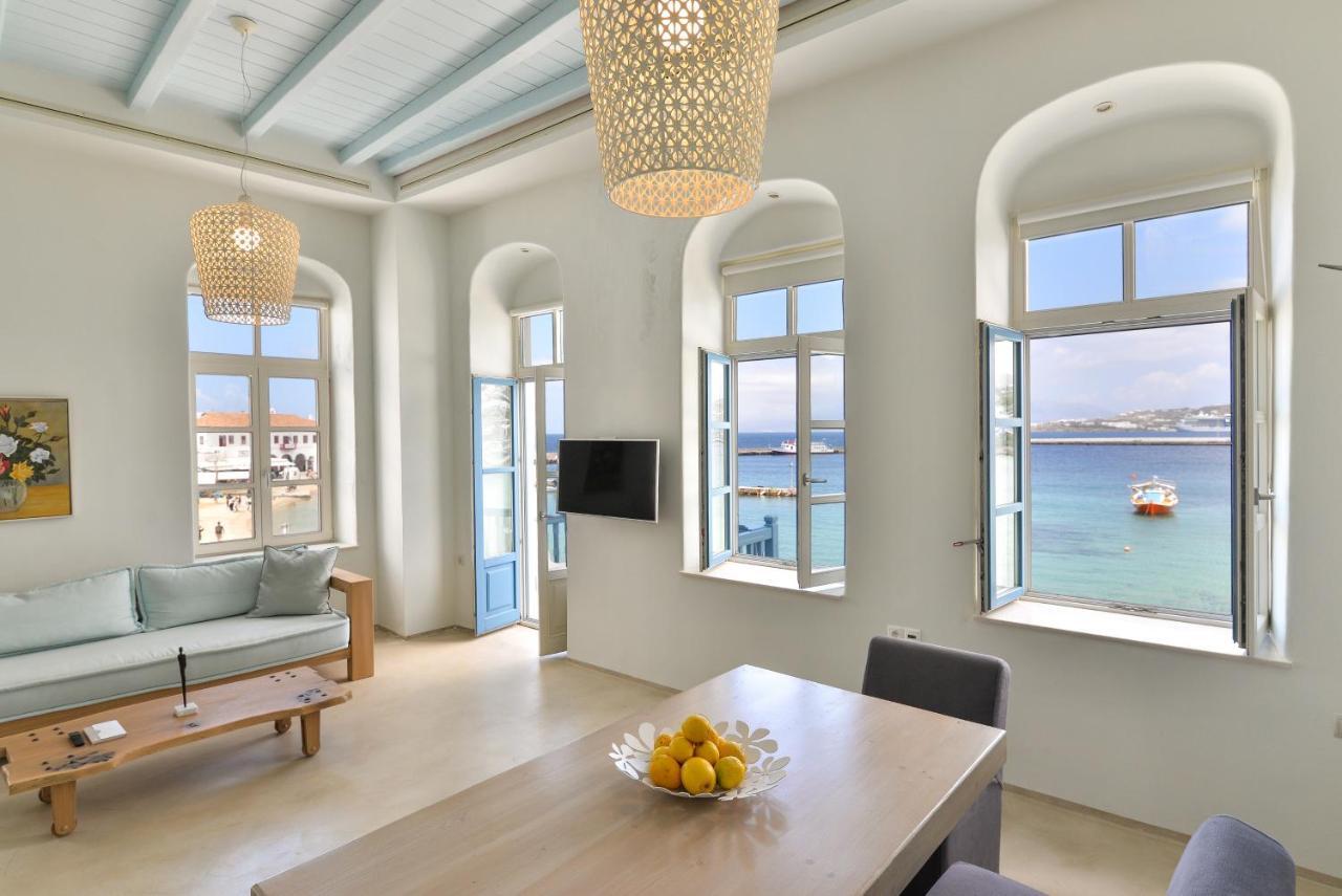 White Memories, Seafront Luxury Apartment Mykonos Mykonos Town Экстерьер фото